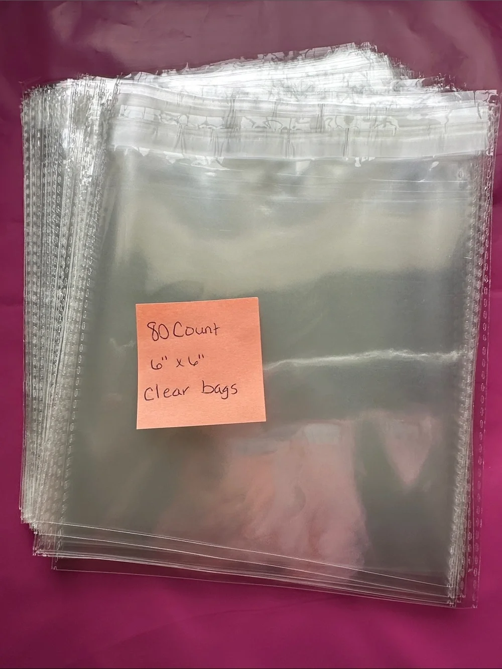 Clear Poly Bags 6